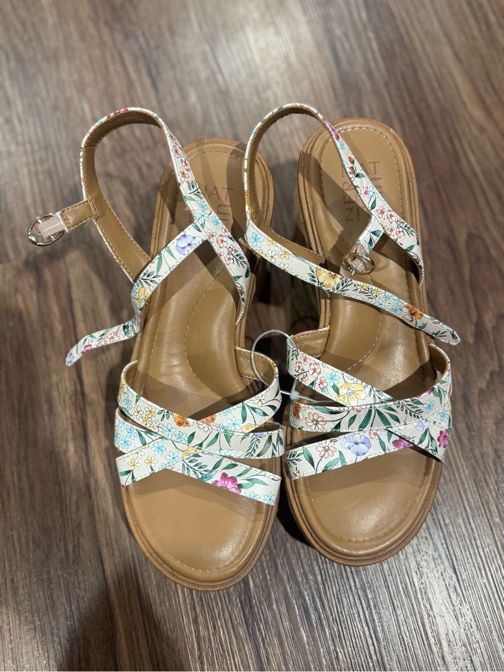 Naturalized Floral White Multi-Strap Women’s Sandal - Comfortable Summer Style
